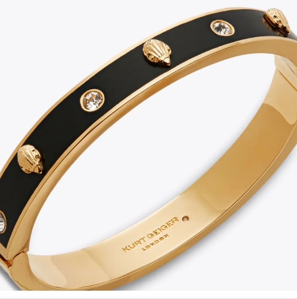 Kurt Geiger Black and Gold Bracelet